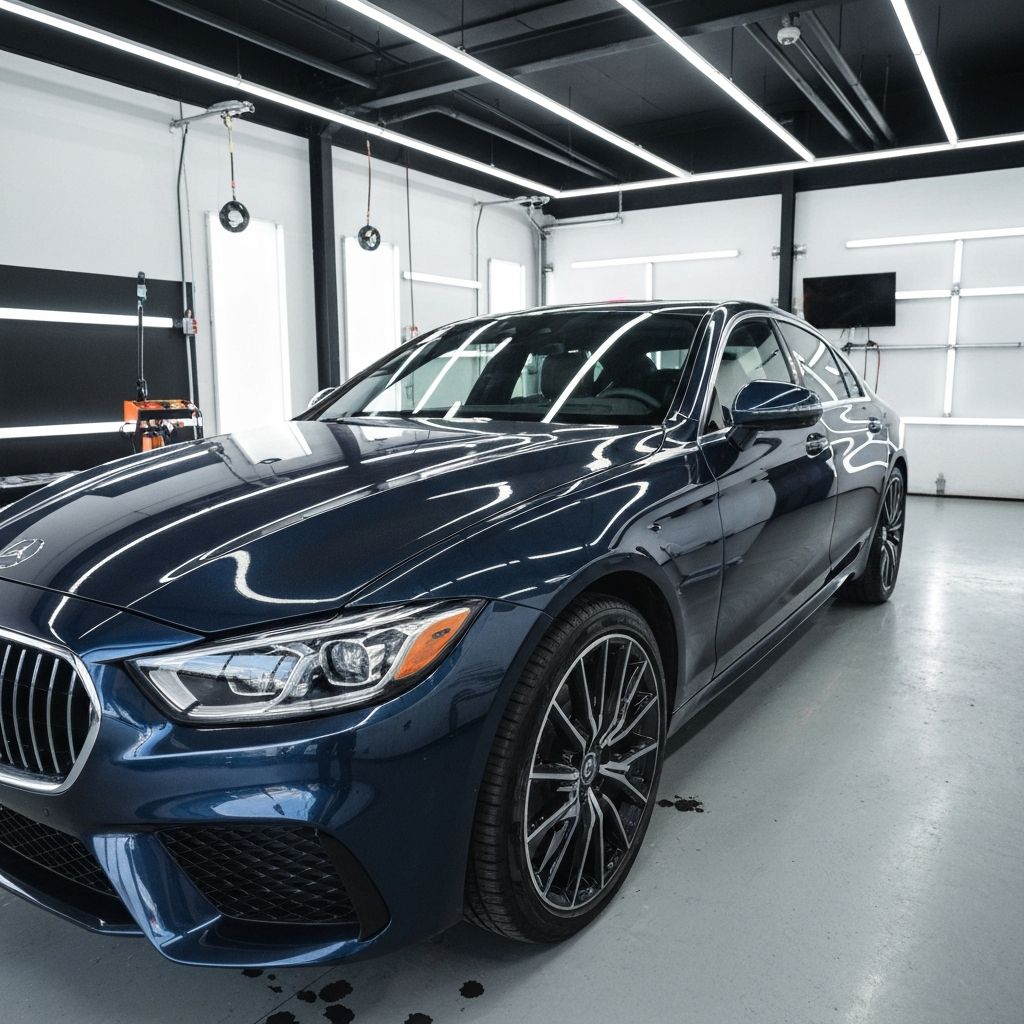 Professional ceramic coating application with nanotechnology protection at One Detail At A Time auto detailing studio in San Antonio Texas